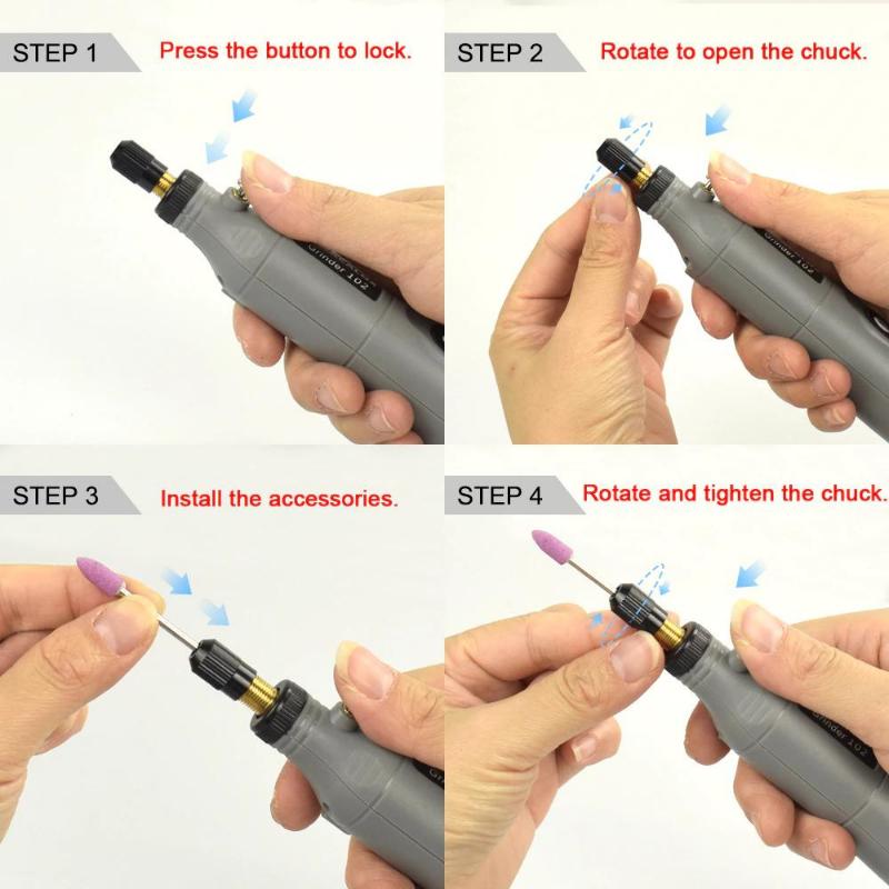 Product Introduction of ORI DitaDot Cordless Rotary Tool Electric Drill Grinder Tools  5 Speeds  Polishing/Cleaning/Engraving/Clay Tools 15