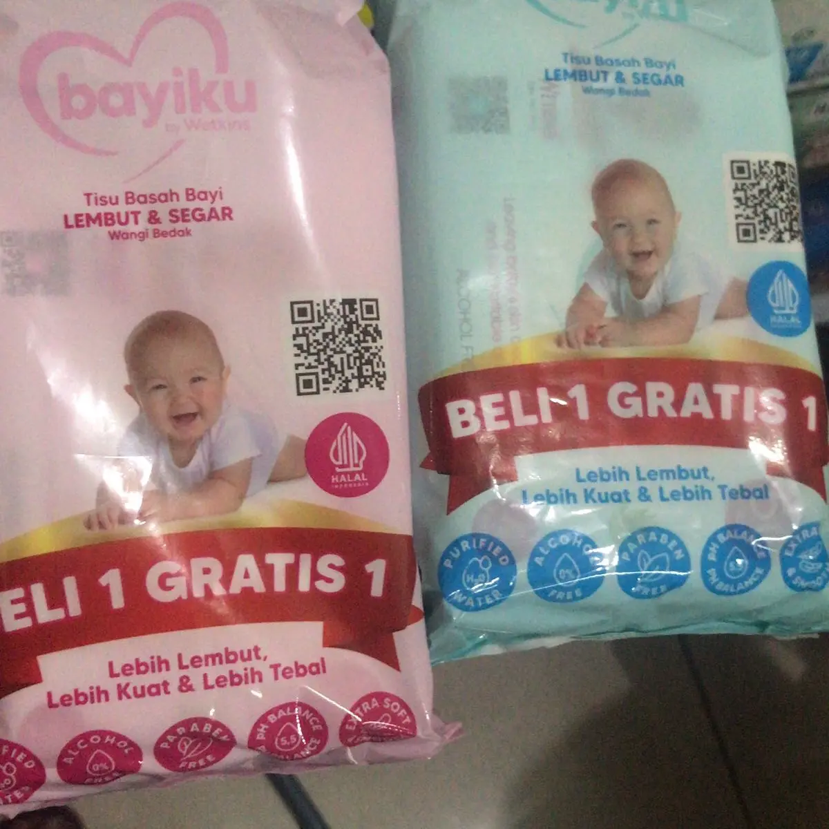 Tisu basah WetkinS beli 1 gratis 1 100sheets
