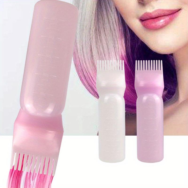 Product Introduction of 2pcs Set Silicone Hair Comb With Root Comb Applicator Bottle Set  Hair Oil Applicator Shampoo Brush Salon hair styling tools 0