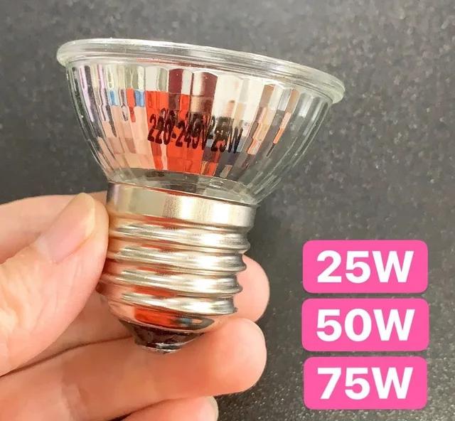 Lampu UVA UVB Halogen 50W  Penghangat Reptile Torto Sulcata Nomoy Kecil Iguana Kura Kura 2