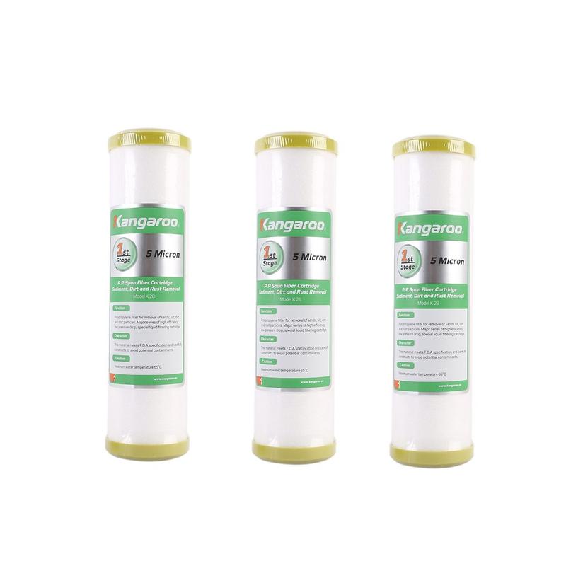 Combo 3 lõi lọc số 1 Kangaroo - PP 5 micro met