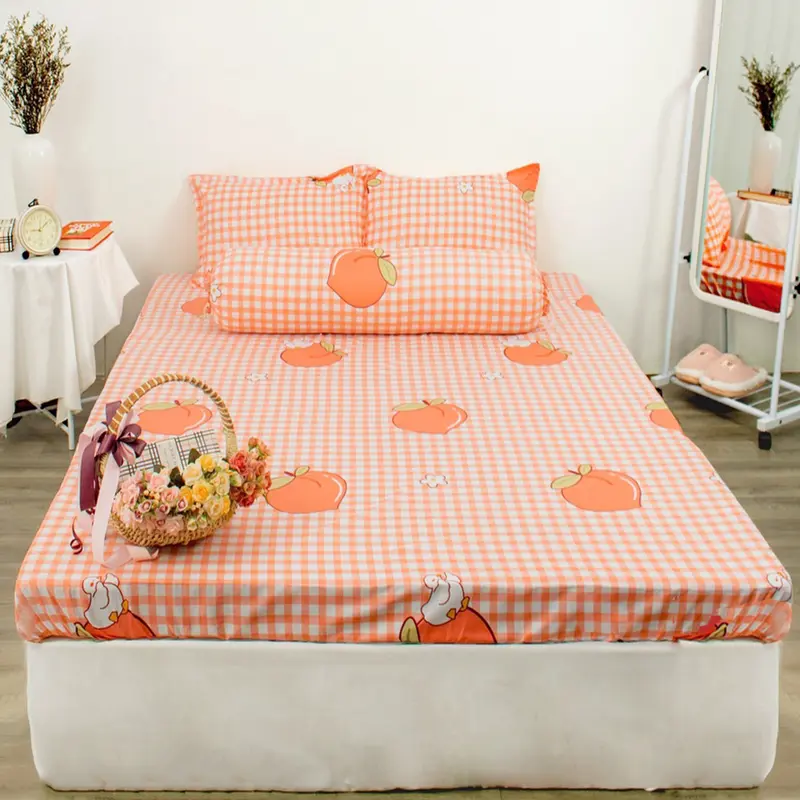 Bộ Ga Gối ( 1 ga kèm 2 vỏ gối nằm ) nhiều Mẫu, Ga bo chun đầy đủ kích thước 1