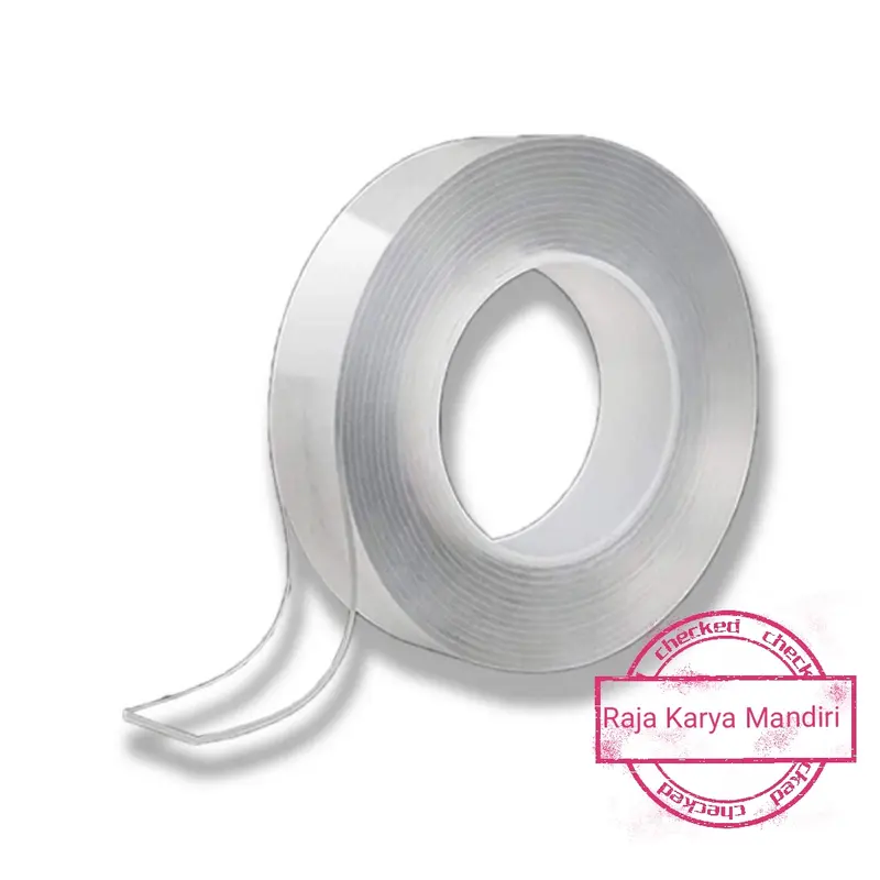 VIPBAZAAR Nano Tape Double Tape Isolasi 2 Sisi Kuat Dicuci Tanpa bekas 0