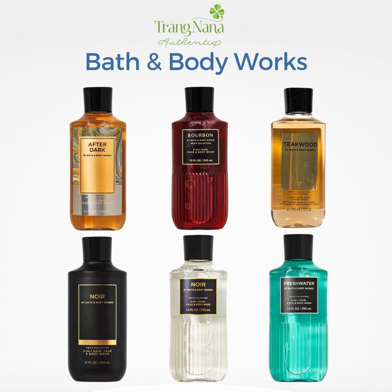 Bath Body Works Sữa Tắm Nam 3 IN 1 Hương Nước Hoa Toàn Thân Dạng Gel Tắm 295ml Chăm Sóc Cơ Thể Nam Tính Thơm Mát
