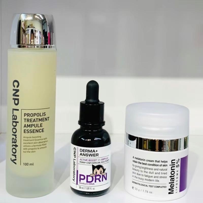 Combo Dưỡng Sáng: Nước thần CNP 100ml + Serum PDRN 30ml + Kem dưỡng Melatonin Maxclinic 50g