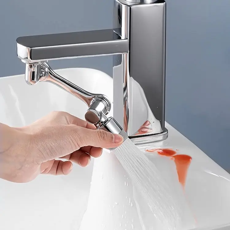 Đầu Nối Vòi Nước Thông Minh Xoay 720 Độ Lắp Chậu Rửa Bát Chén Lavabo 1