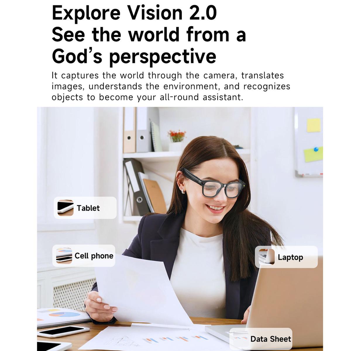 Smart Glasses with Video Camera Myopia Prescription 4GB 8MP Camera Anti Shake Video Shooting Object Recognition Smart Translate - Image 5