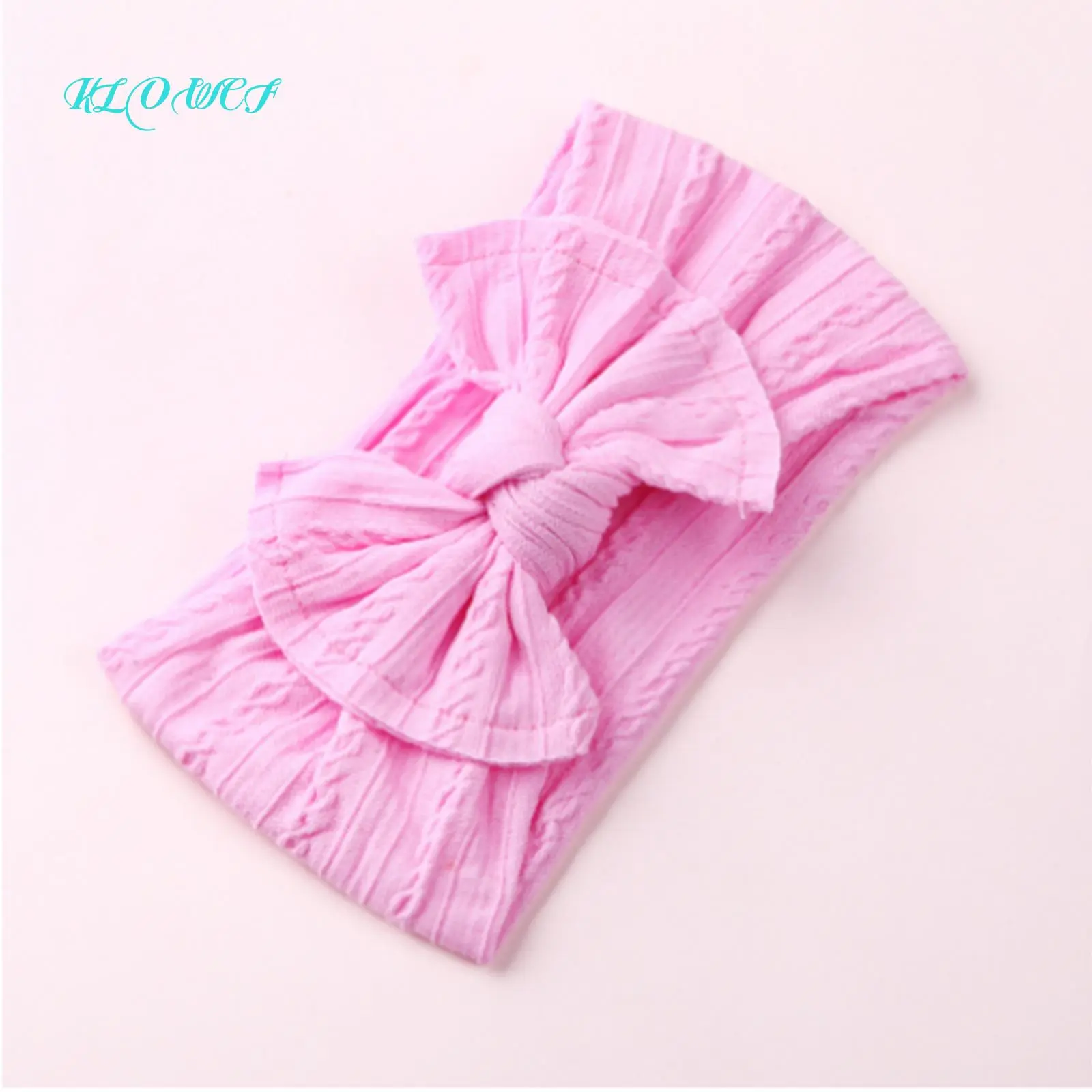 Baby Nylon Head Wear Turbans Bow Knot Head Wraps Cute Hair Accessories