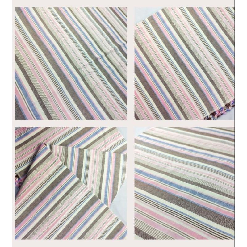 Kain Katun Motif Salur Dobby Yarn Dyed (Gamis Triset Dan Gamis Salafina) lebar 150 cm 8