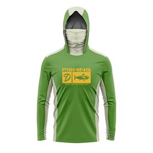 เสื้อตกปลาสำหรับผู้ชาย แขนยาว คอเต่า ลายปลา ปลอกคอ เสื้อเชิ้ตยืด ลายไล่โทนสี และดีไซน์ มีฮู้ด คอลเลคชั่น 2023 เสื้อ  ตก  ปลา  แขน  ยาว