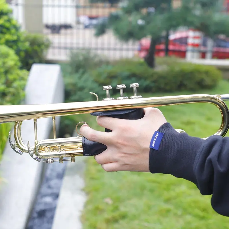 Solid Color Leather Trumpet Case, Trumpet Protective Cover, Music Accessories for Trumpet, Musical Instrument Accessories 7