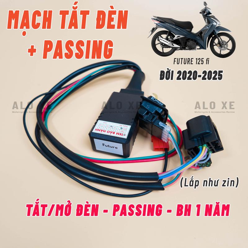 Mạch tắt đèn tích hợp Passing xe Future 125 LED 2020 - 2025 (BH 1 Năm, lắp đặt như zin) - Tặng kèm 3 dây rút, Phụ kiện - Phụ tùng future 2024 xám xi măng xemay
