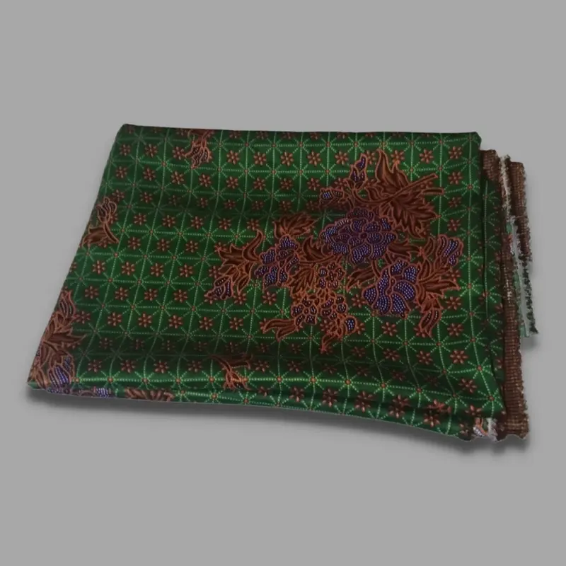 Kain Batik Muslimat Nu Semi Sutera Hijau Gelap 1