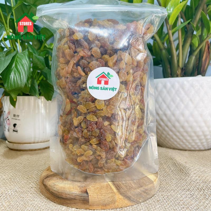 Nho Nâu Ấn Độ Sấy Khô Túi 1kg Loại Ngon Snack Ăn Vặt