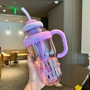 Tumbler Aesthetic Model Minum / Botol Minum Aesthetic 1200ml