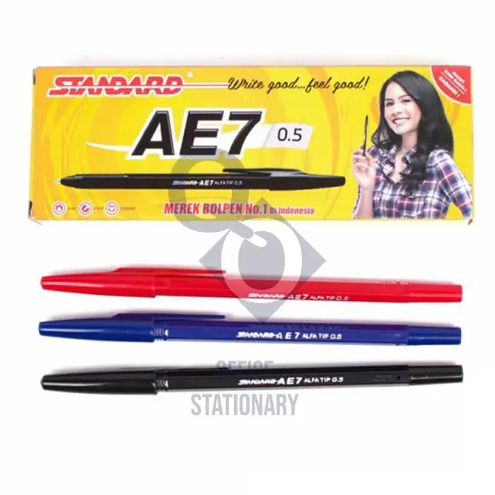 bolpen standard ae7 - Merah