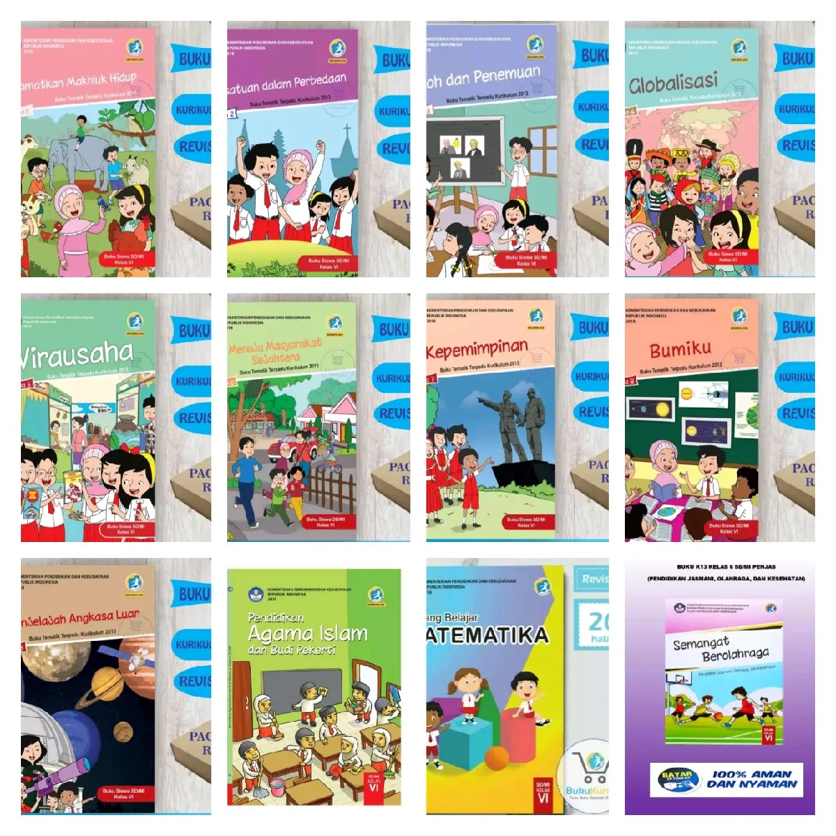 ORI harga satuan buku siswa tematik k13 kelas 6 edisi terbaru