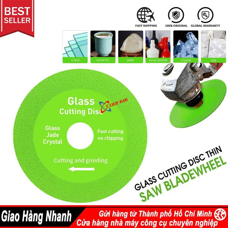 Lưỡi Cắt Kính Gạch men kích cỡ 100mm Lắp máy cắt mài cầm tay - Đĩa đá cắt kim cương