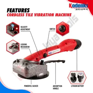 KODENKI CTV101 Mesin Kop Getar Perata Pasang Keramik Cordless 12V Kaca