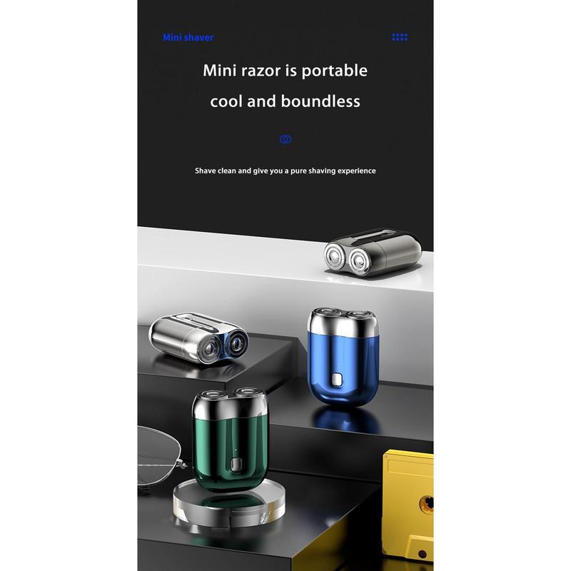 Product Introduction of Those Mini Shaver On-the-Go, Portable Alloy Electric Shaver for Men, Cordless Travel Shaver, Dry Shaver, USB Rechargeable Electric Razor, Ipx7 Waterproof, Easy Cleaning, Battery Indicator Facial Silky 15