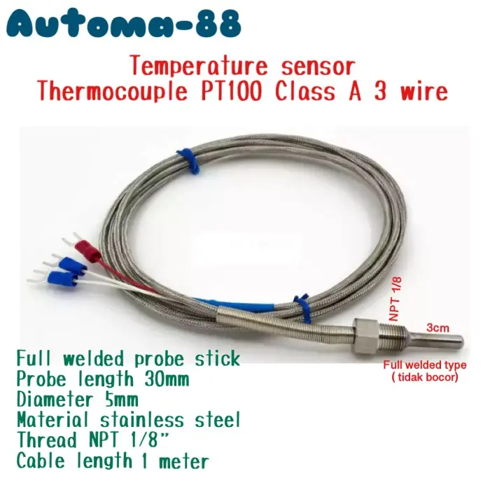 Temperature Sensor pengganti Thermocouple Autonics TW-N PT100 PT 1/8 CK1