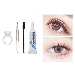 【ANISAHEN】 Lem Bulu Mata Palsu Cepat Kering Set Bulu Mata Palsu Cangkok Tanpa Jejak Lem Lembut Nyaman