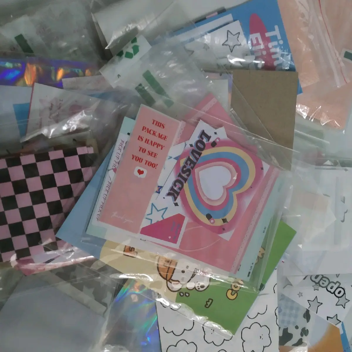 [Siêu xinh] Luckybox đồ gói card-packing card mua 2p trở lên