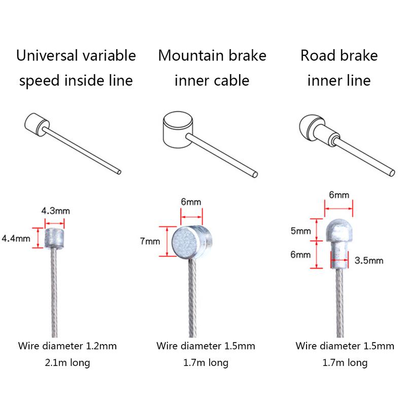 Product Introduction of Bike Brake Cable Shifter Cable, Bicycle Gear Cable Wire for Mountain Bike, Bike Brake Wire Set for Road Bike 0