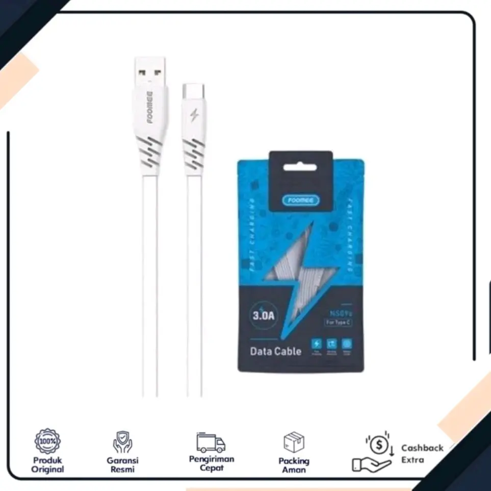 Jual KABEL DATA FOOMEE NS09S TYPE C