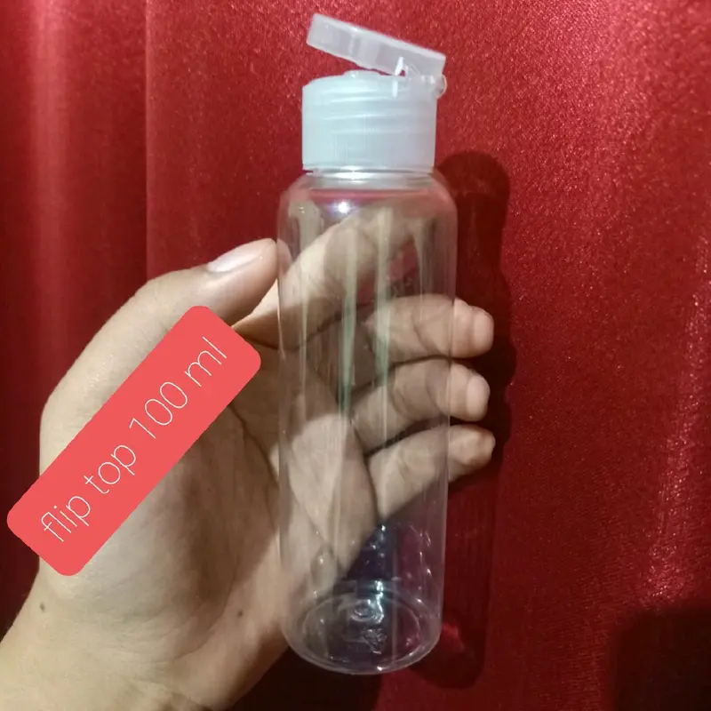 botol plastik flip top 100 ml (botol kosong) 2
