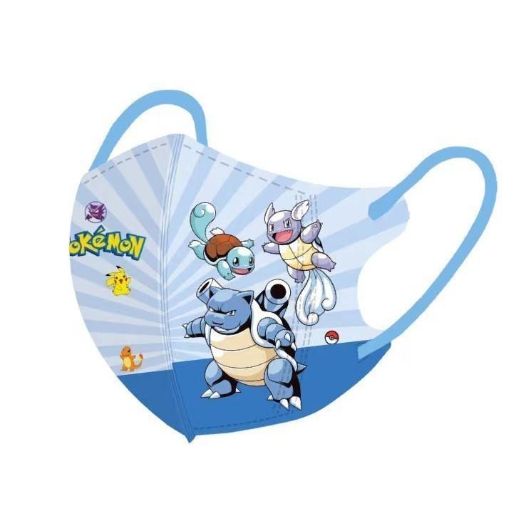 Product Introduction of Independent Packaging Pokemon 3D Children's Masks 50pcs Cute Cartoon Pocket Monster Series Student Masks Pikachu Kids Mask 23