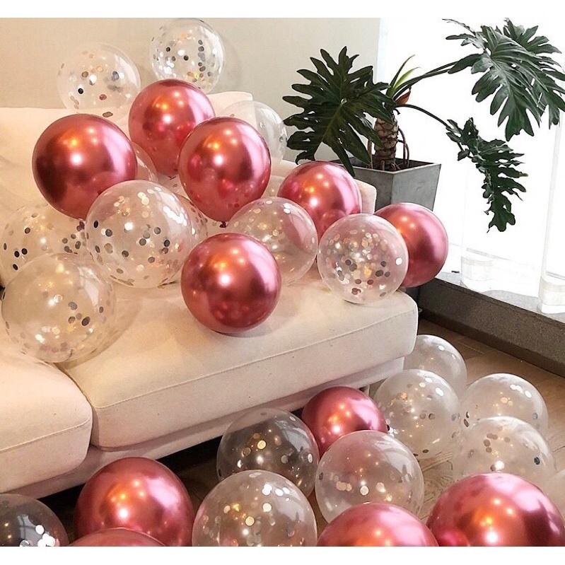 Bong Bóng Trong Suốt Kim Tuyến Sini Decor - Sequin Trang Trí Sinh Nhật, Bong Bóng Trang Trí Sinh Nhật 6