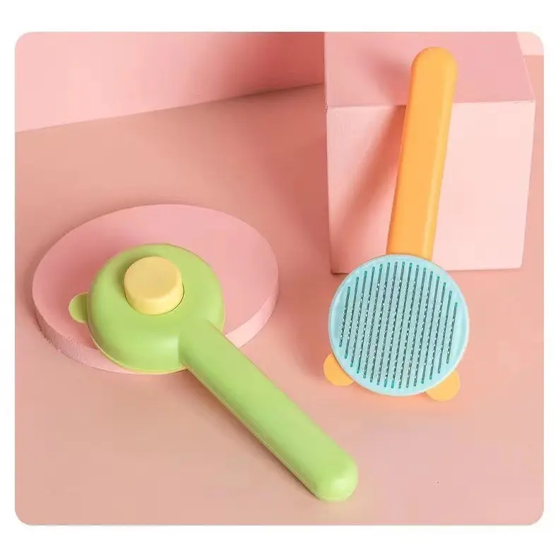 Sisir Bulu Kucing Sisir Grooming Press Kucing Sisir grooming Kucing Anjing Pet Hair Comb 7
