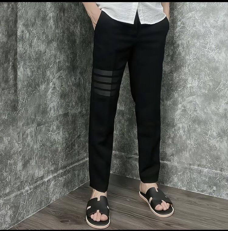 Product Introduction of QUẦN TÂY ÂU NAM 4 SỌC ĐEN , 4 SỌC TRẮNG , 4 SỌC KHÓA KÉO CHẤT VẢI CỰC ĐẸP Menswear Pants 5