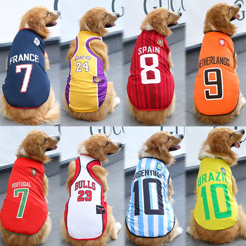 1-75 Pounds Puppy Pet Clothes Dog Sport Jersey Pet Clothes for Summer Apparel Basketball Clothing Puppy T-Shirts Summer Pet Cat Shirts