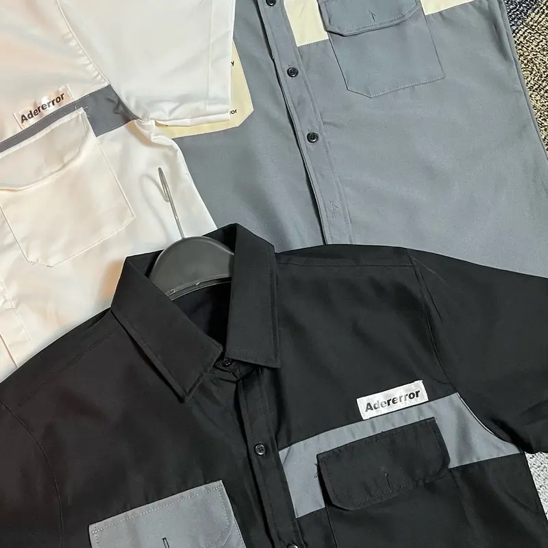 ÁO SƠ MI NAM NGẮN TAY PHỐI TÚI NẮP HỘP IN CHỮ TÚI , CHẤT VÃI MANGO DÀY DẶN MỀM MỊN FROM VỪA [M03] Menswear 1