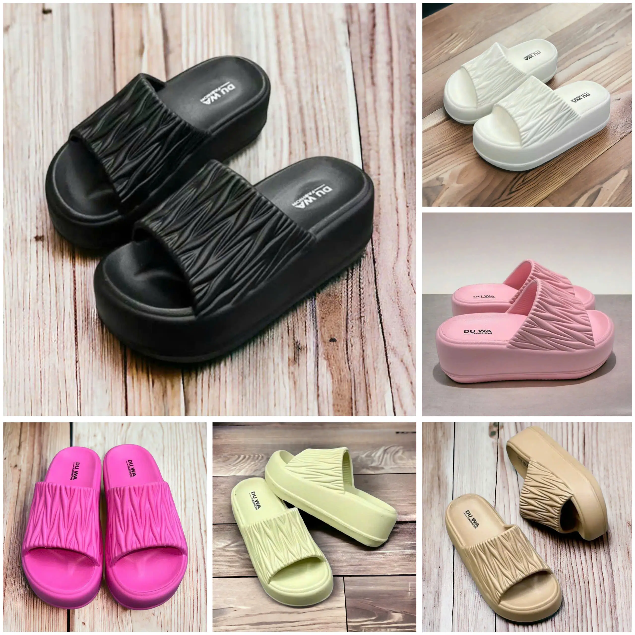 Dép bánh mì nữ đế 6cm siêu hót - đế chống chơn trượt  - êm chân thoáng khí .MS789 (MÃ DH289-1)