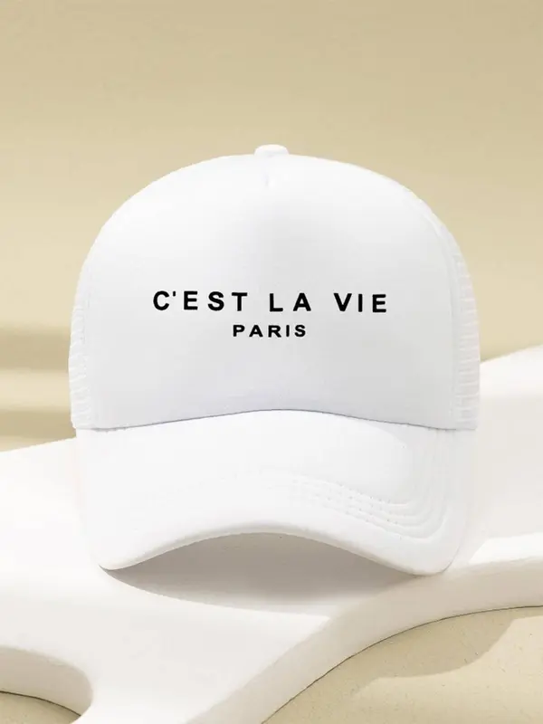 Letter Pattern Baseball Cap, Casual Summer Outdoor Sports Hat for Men & Women, Trendy Accessories for Daily Life 0