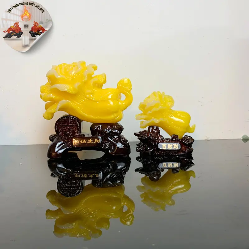 bắp cải phong thủy tài lộc size 17cm chất liệu bột đá Phòng Khách Trang Trí Nhà Decor Phòng 3