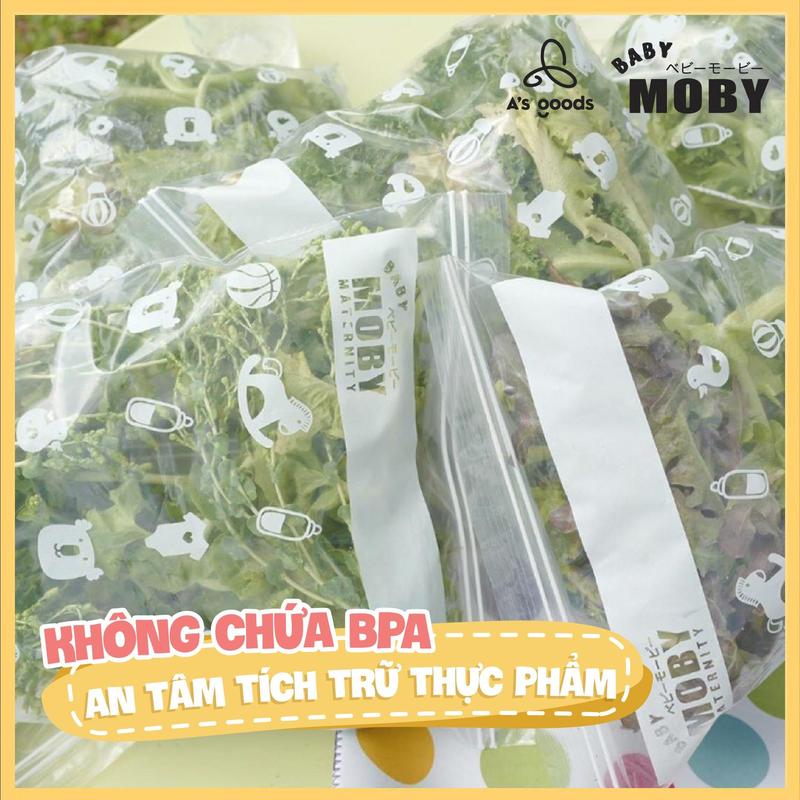 Túi Zip Đựng Đồ Đa Năng Tiện Lợi BABY MOBY Size L Kích Thước 26X26X8CM 4