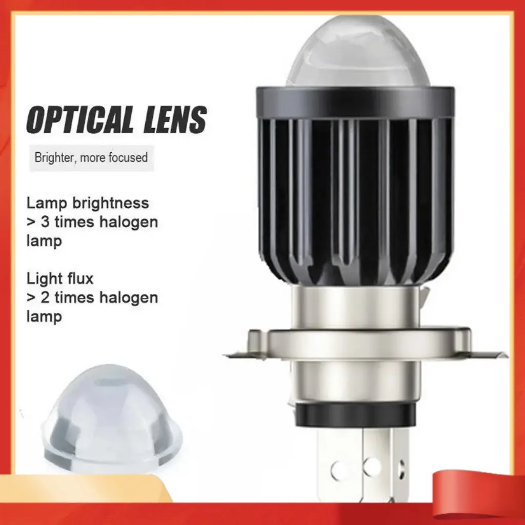 Đèn Pha Mini 2 Màu H4 Đèn Led Bi Cầu Chóang Chói Hiện Đại