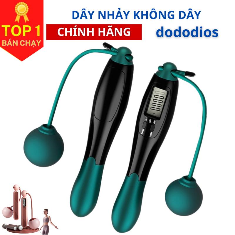 Dây nhảy không dây đếm số dododios đo Calo thể dục giảm cân tại nhà có tạ sắt và dây lõi thép 4
