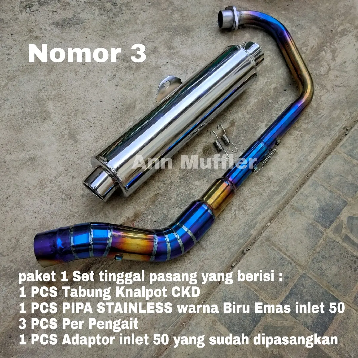 1Set Nomor 3 tinggal Pasang