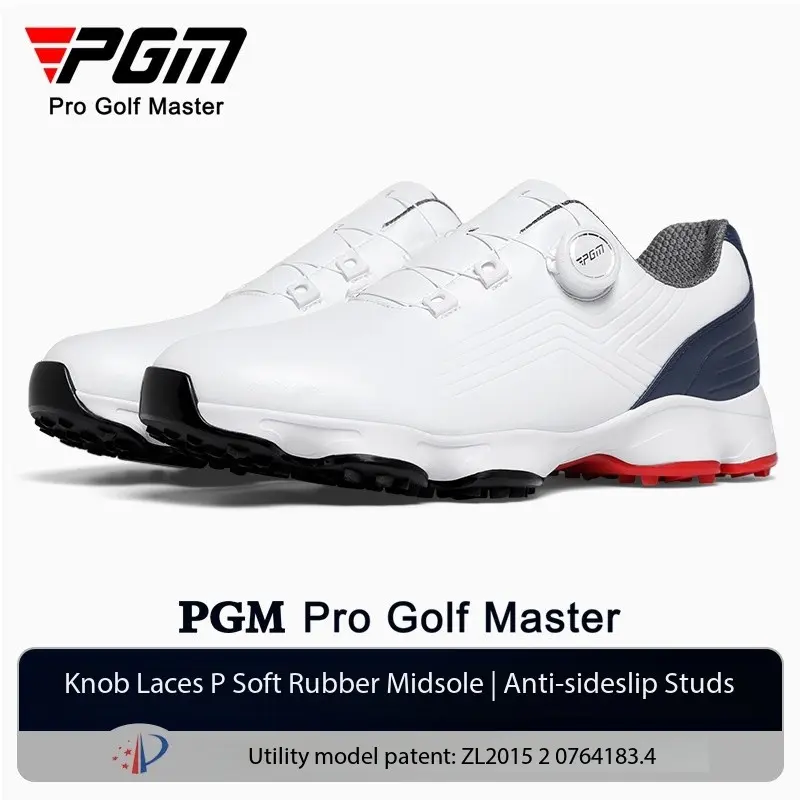 [PGM] golf men's shoes casual sneaker knob shoelace golf shoe men's shoes summer waterproof men's shoes xz359