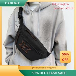 Beg Dada, untuk Lelaki dan Wanita, Gaya Trendi, Beg Selempang, Beg Pinggang Kasual, Beg Bahu Tunggal, Ketibaan Baru, Sesuai untuk Sukan, Saiz Kecil, Gaya Lelaki, Gaya Ins waist  bag  men bagy bagy waterproof  phone  bag in i style kita waterproof  phone p