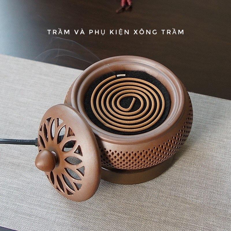 Product Introduction of Lò xông trầm hương bằng điện có đèn phát sáng, chất liệu gốm cao cấp sang trọng. Nhiệt độ cao, có dầu đủ chế độ điều chỉnh nhiệt, hẹn giờ. Xông được trầm hương miếng, bột trầm, tinh dầu  ( QUÀ TRI ÂN: Bánh xà bông trầm hương100gra Dầu Thơm Phòng Dầu Thơm 6