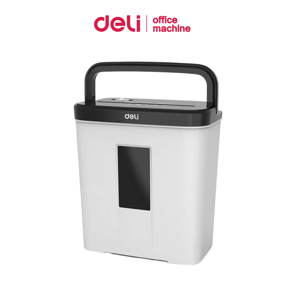 Deli เครื่องทำลายเอกสาร 12/15 ลิตร เครื่องทำลายกระดาษ ขนาด A4 5/6 แผ่น เครื่องย่อยกระดาษ  อุปกรณ์สำนักงาน paper shredder