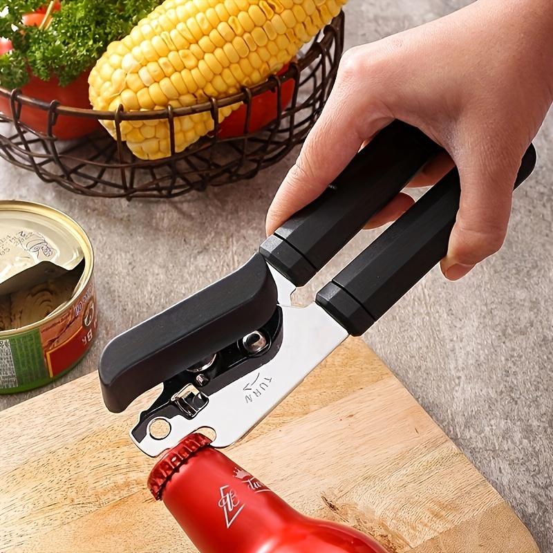 Product Introduction of 3-in-1 Stainless Steel Manual Can Opener - Strong, Multi-Function Jar & Bottle Opener for Kitchen and Dining 1