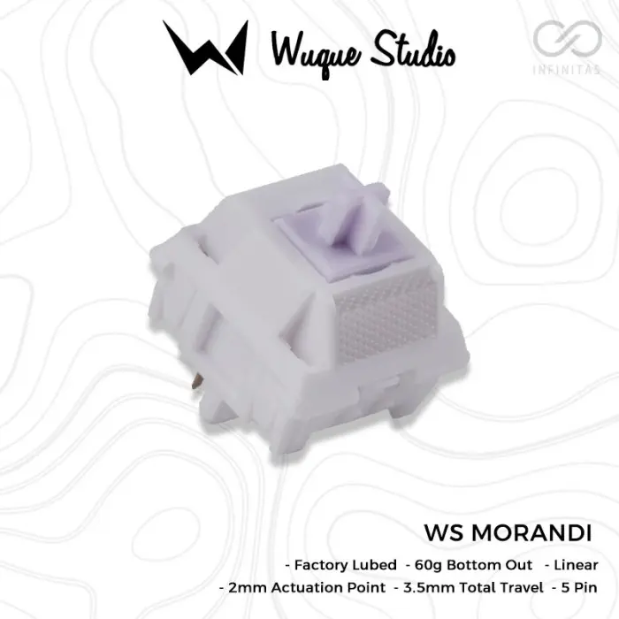 Wuque Studio WS Morandi Pre-Lubed mechanical keyboard switch (Linear)