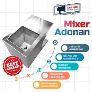 MIxer Adonan Roti Pempek Mie Stainless Steel Alat Pengaduk